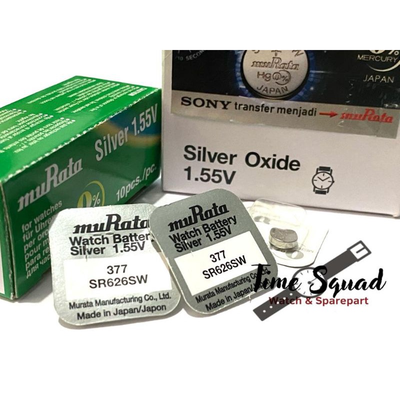 BATERAI MURATA/SONY 377 SR626SW ORIGINAL BATERAI MURATA 377 MURATA 626 ORIGINAL