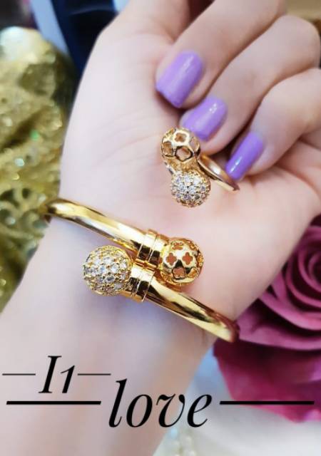 xuping set perhiasan lapis emas 24k 2825k