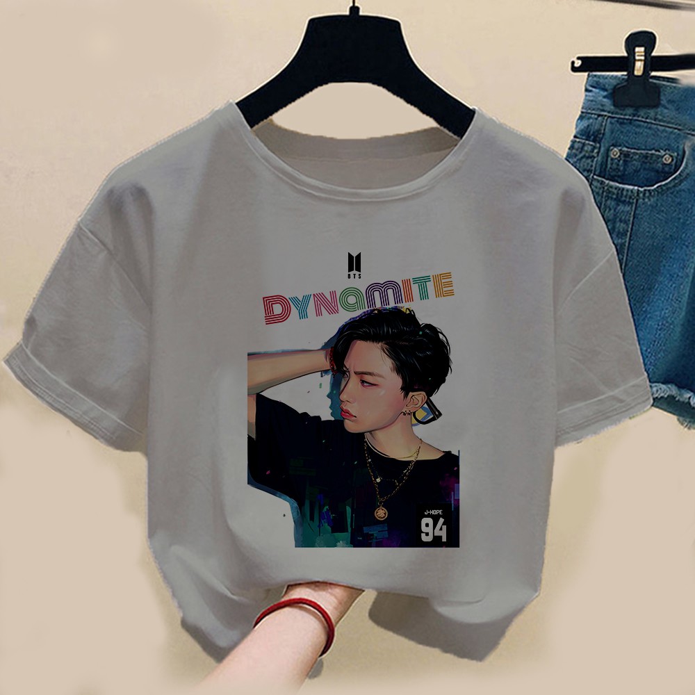 FLEURIR - KAOS  J HOPE FACE KPOP WANITA DEWASA LENGAN PENDEK JUMBO WANITA