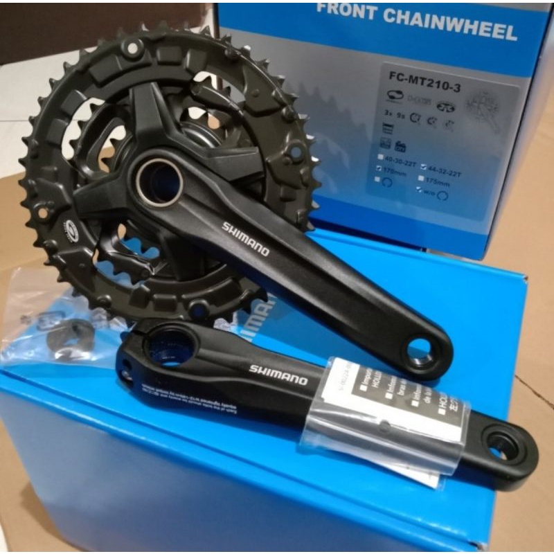 Crankset Shimano Altus mt210 triple 44-32-22T