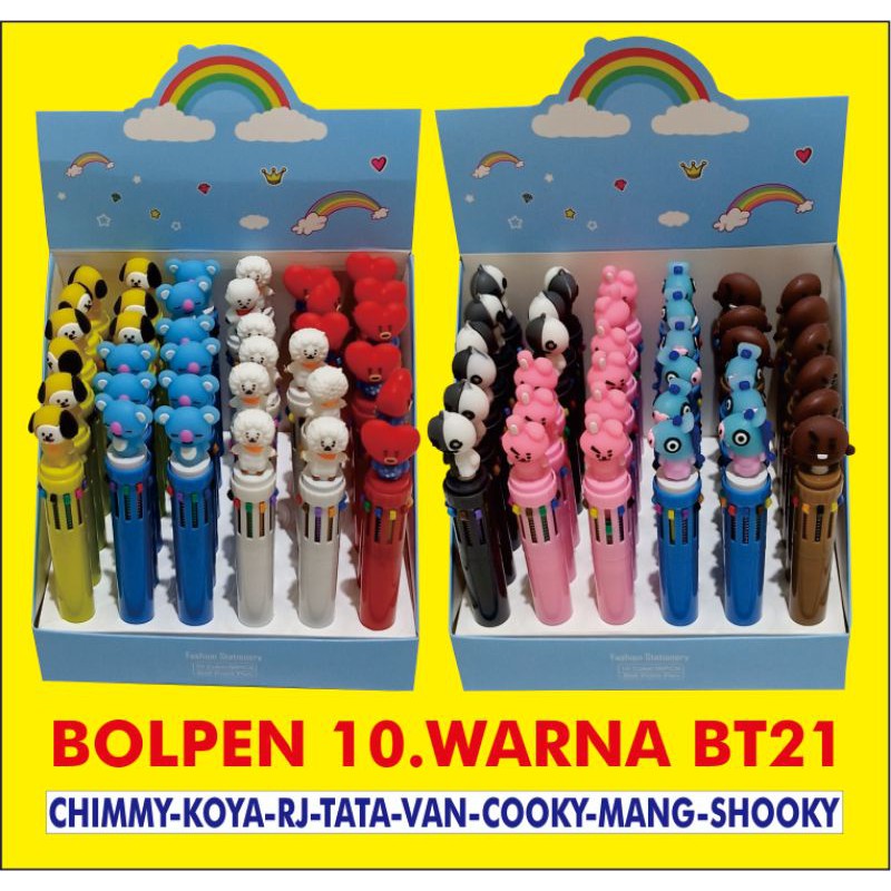 

Pulpen 10 warna BTs / GelPen 10warna Sangat disukai anak-anak