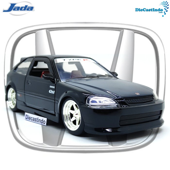 Jada JDM Tuners 1997 Honda Civic Type-R, Hitam - Skala 1:24