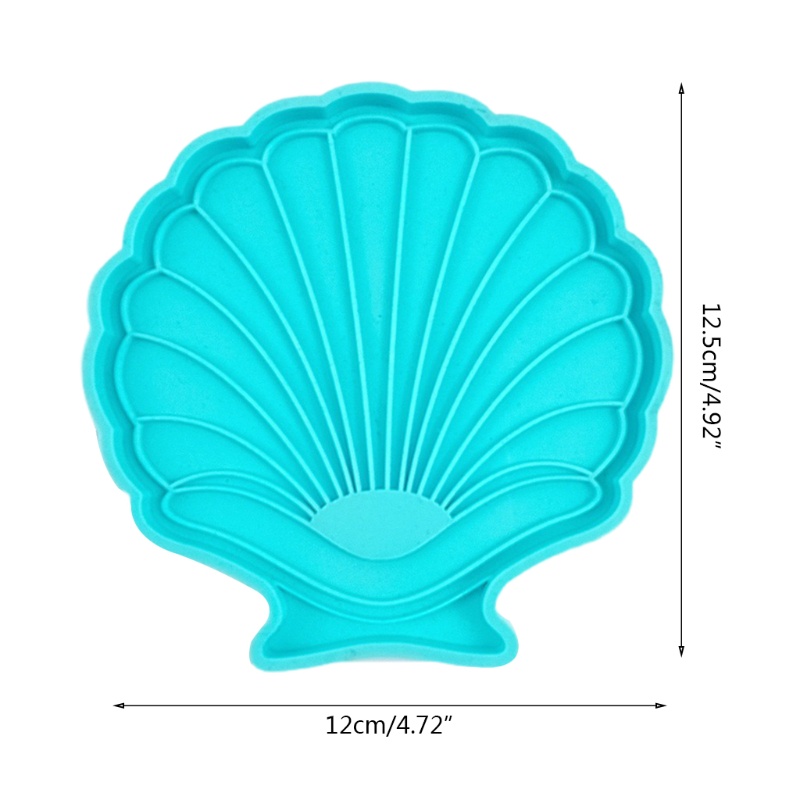 SIY  Shell Shape Coaster Epoxy Resin Mold Cup Mat Pad Silicone Mould DIY Crafts Decorations Ornaments Casting Tools