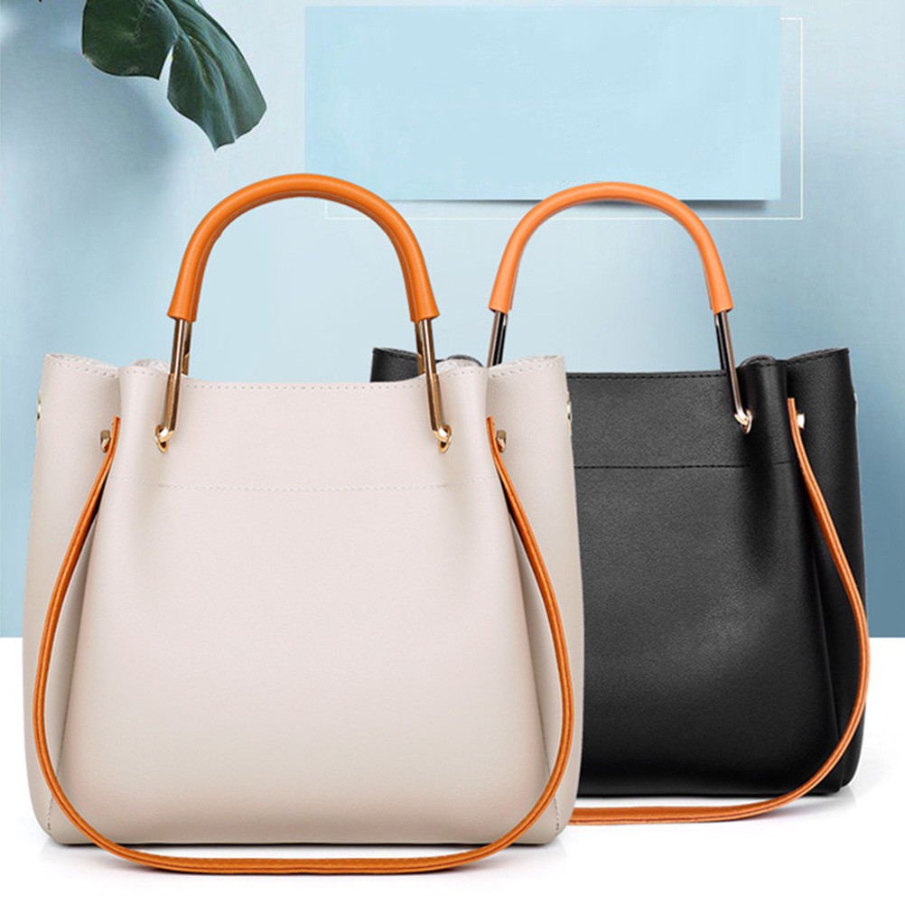 Tas Handbag Selempang Simple Bahan Kulit Pu