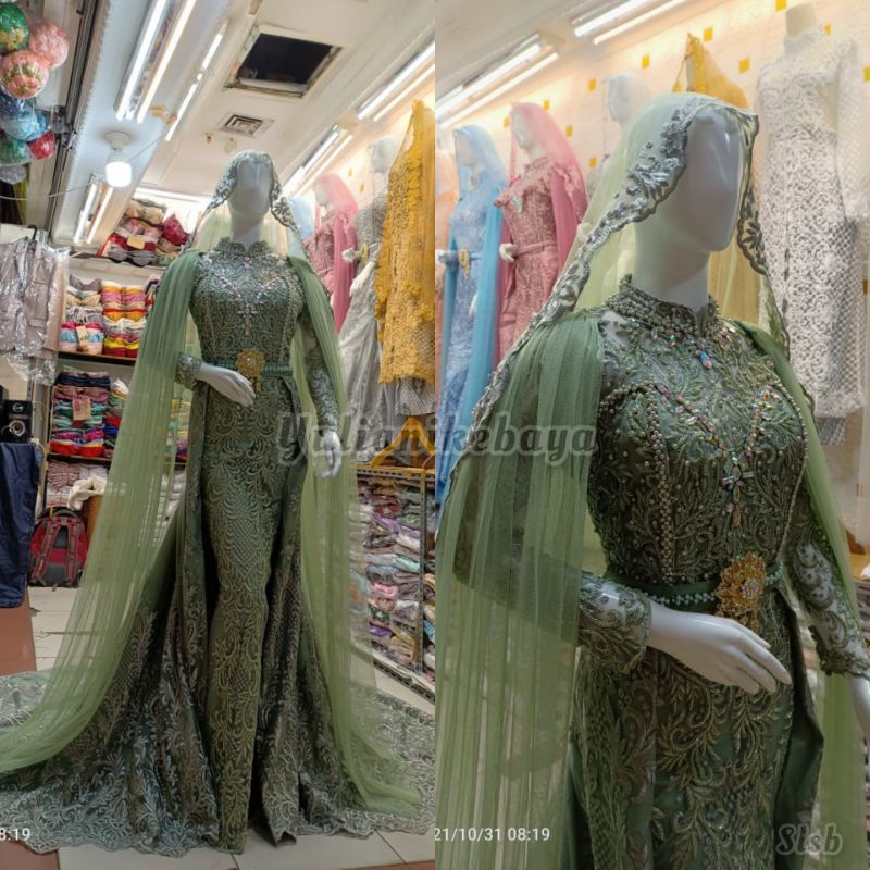 GAUN PENGANTIN SLIM  FULL PAYET