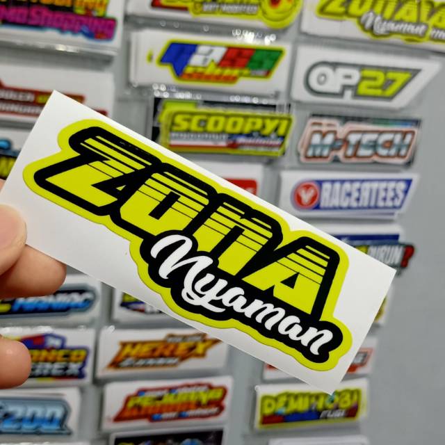 Sticker printing Zona Nyaman minimpembelian prosuk harus 20rb