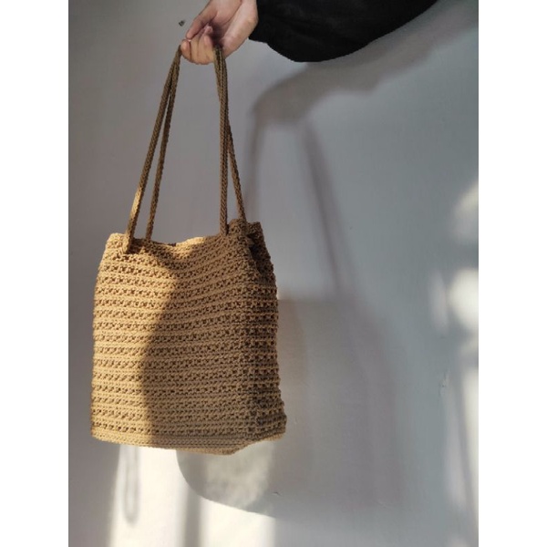 Tas slempang wanita / tas rajut / tas wanita rajut