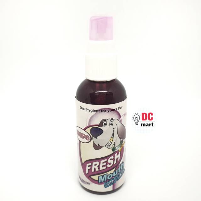 DENTAL FRESH MOUTH Oral Spray 40mL Hewan Kucing Anjing / Obat Bau Mulut Hewan