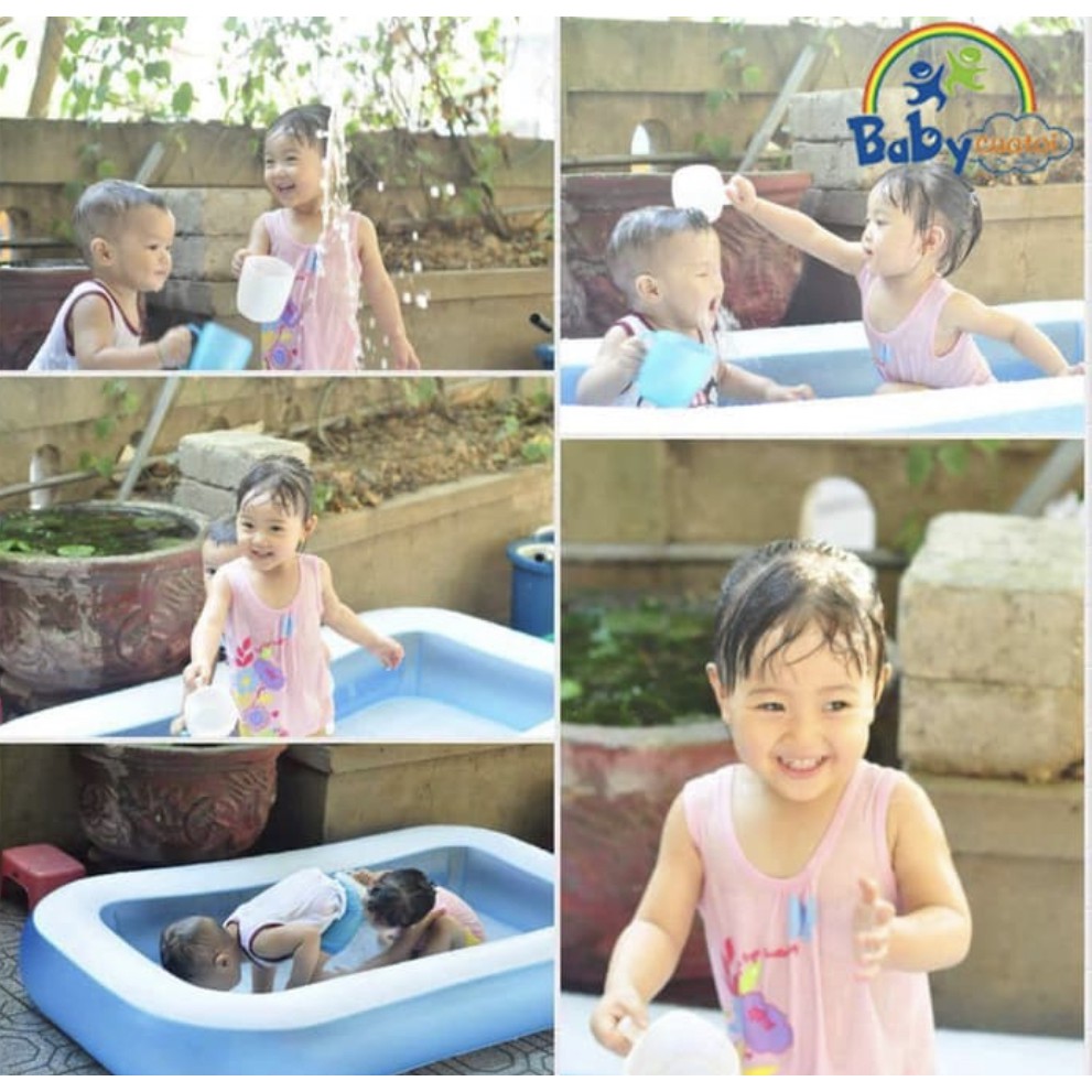 Kolam Renang Anak Intex Blue Rectangular Pool 57403 - kolam saja