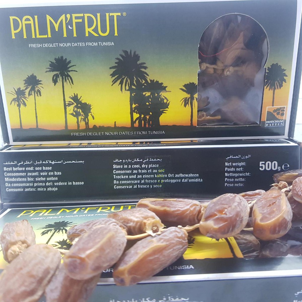 

Kurma Palmfruit Palmfrutt 500 gr Tunisia Tangkai Buah Kering