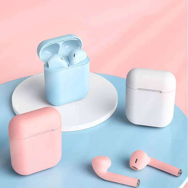 i12 macaron tws Color Bluetooth Headset Sport 5.0 Garansi 2 Minggu Kualitas Bagus