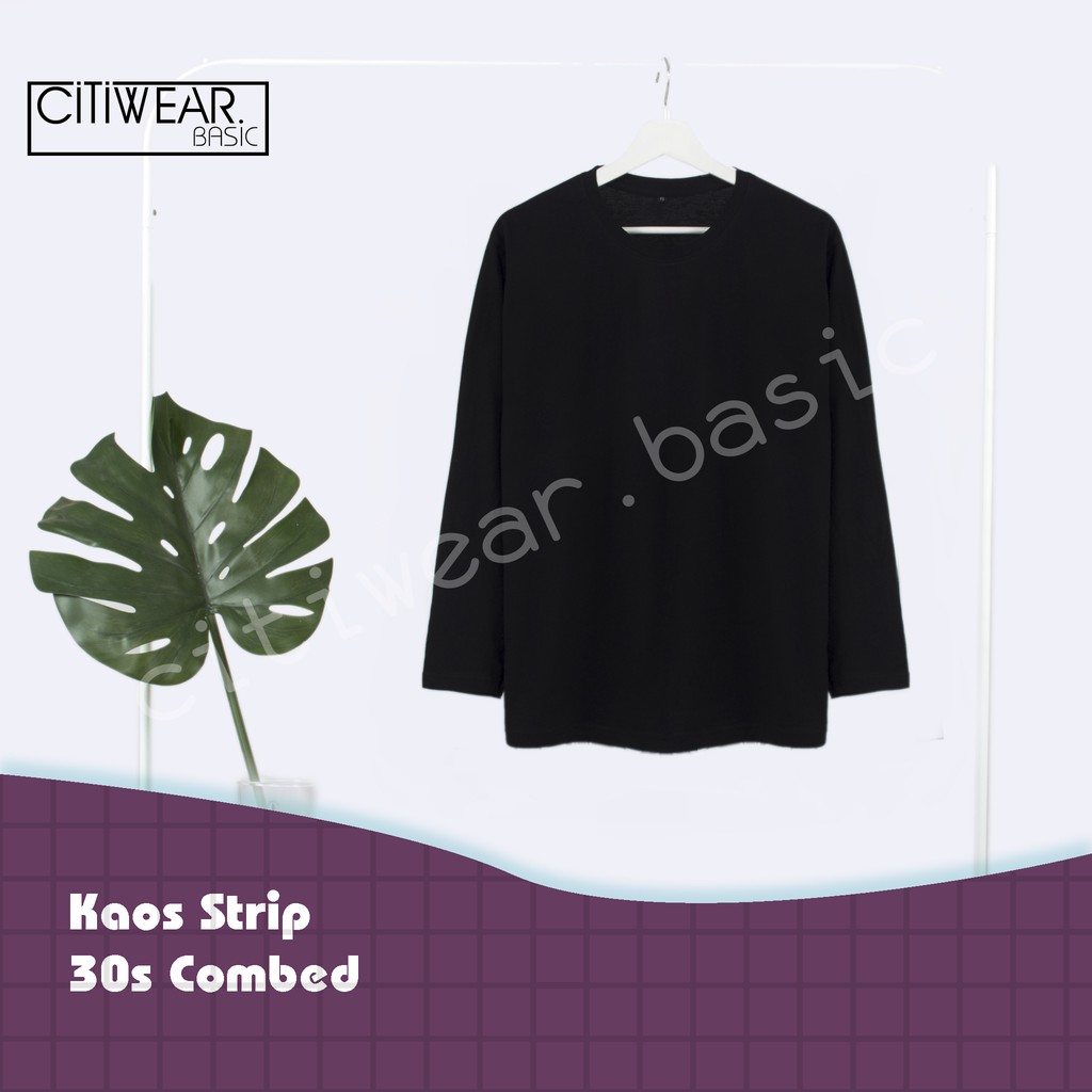 Citiwear80s Kaos Lengan Panjang / Baju Lengan Panjang Cotton Combed 30s PREMIUM