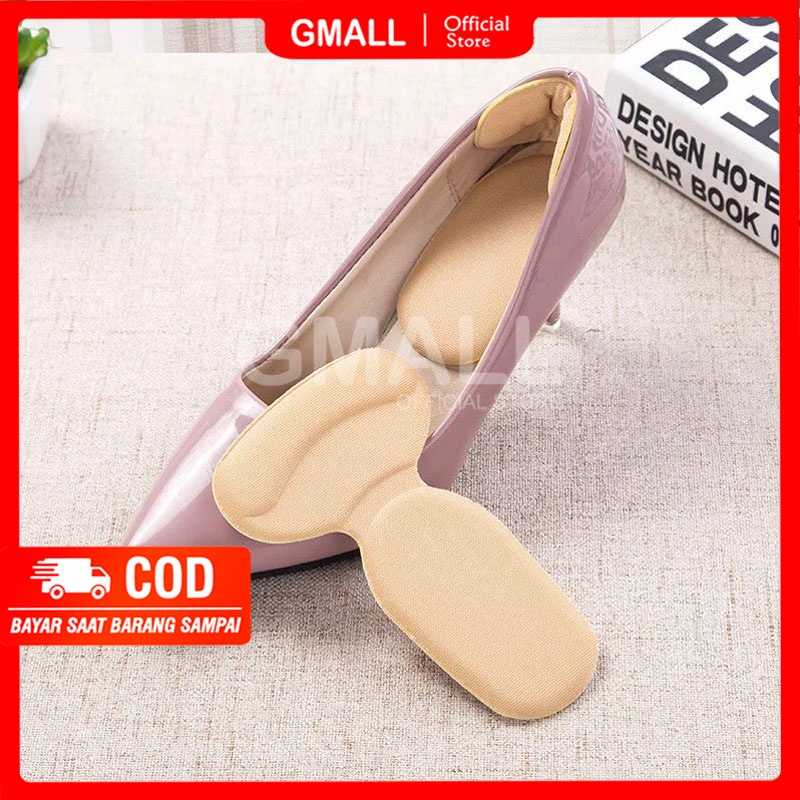 1 Pasang Pengganjal Ganjalan Ganjelan Bantalan Ganjal Ganjel Busa Spons Insole Insol Sol Alas T-Shape Sepatu Kebesaran Wanita GM-AS104