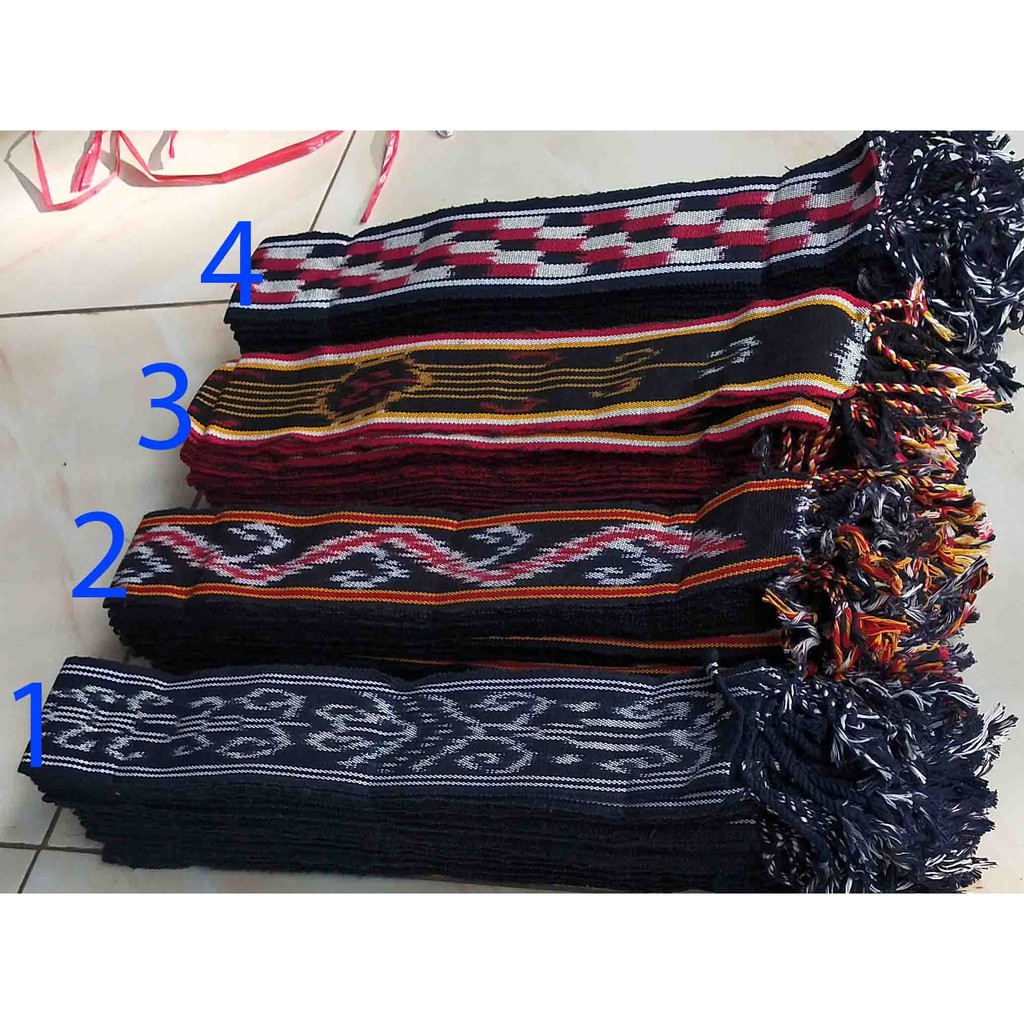 ETNIK MOTIF IKAT KEPALA TENUN KAIN PROMO TERMURAH SYAL SCARF LEHER DAYAK TORAJA BALI SUMBA JEPARA