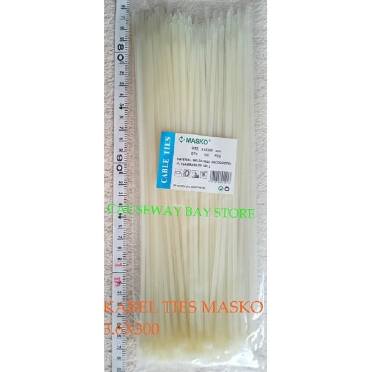 KABEL TIES 3.6mm X 300mm MASKO