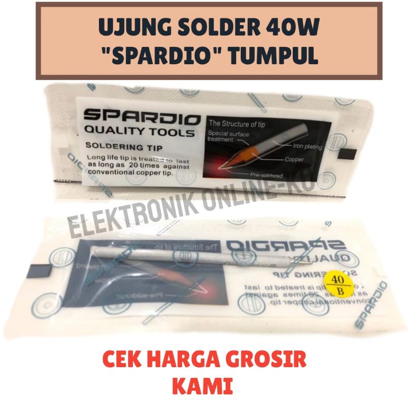 UJUNG SOLDER 40W SPARDIO TUMPUL