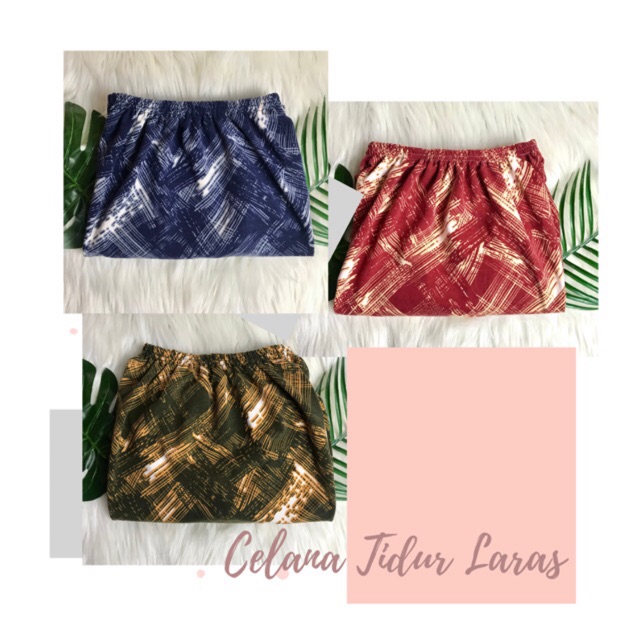  Celana  tidur panjang Dewasa SLEEPWEAR motif lucu celana  