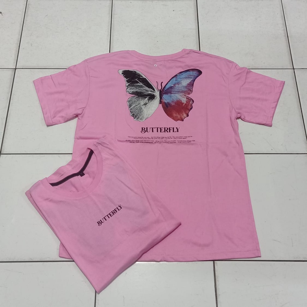 Kaos murah Kaos distro murah baju  distro pria t-shirt murah combed30s NV butterfly