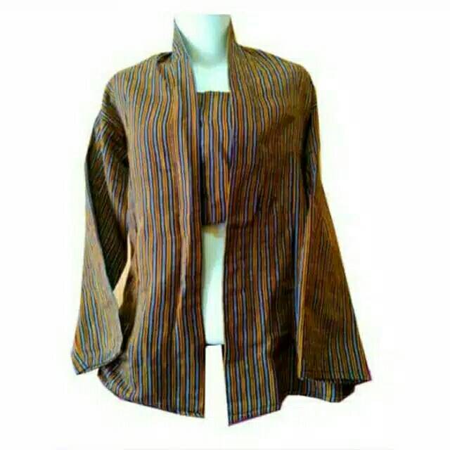 STELAN KEBAYA LURIK WARNA COKLAT