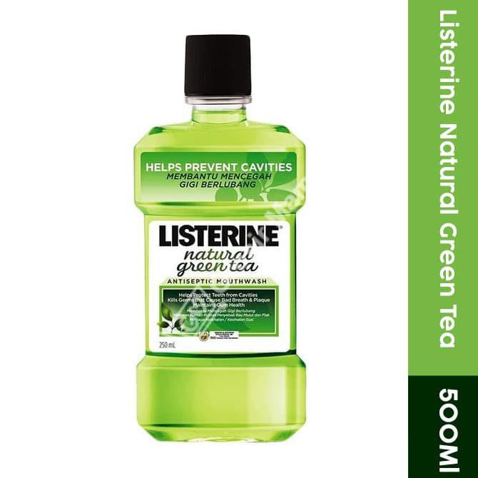 Jual Listerine Mouthwash Natural Green Tea 500Ml Shopee Indonesia