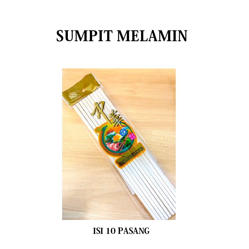 Sumpit - Sumpit set isi 10 pasang - Sumpit Murah - Sumpit Melamin - Sumpit Murah isi 10 - Sumpit Polos