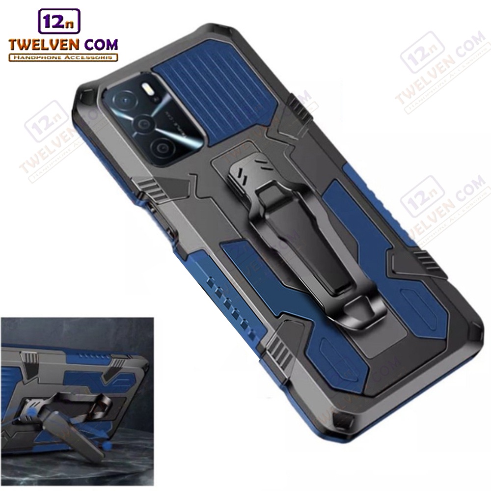 Case Shockproof Oppo A16 Armor Hardcase Stand Clip