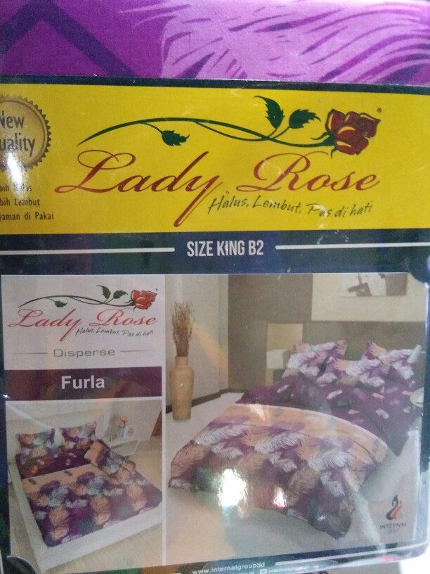Raishacollection Sprei Lady Rose Ukuran 180x200 Banyak Motif