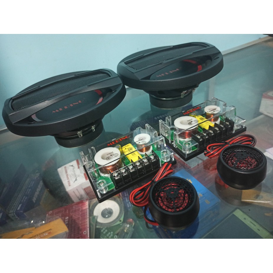 Speaker mobil Split 6.5inch + TWEETER + crosover BERKUALITAS MERINO