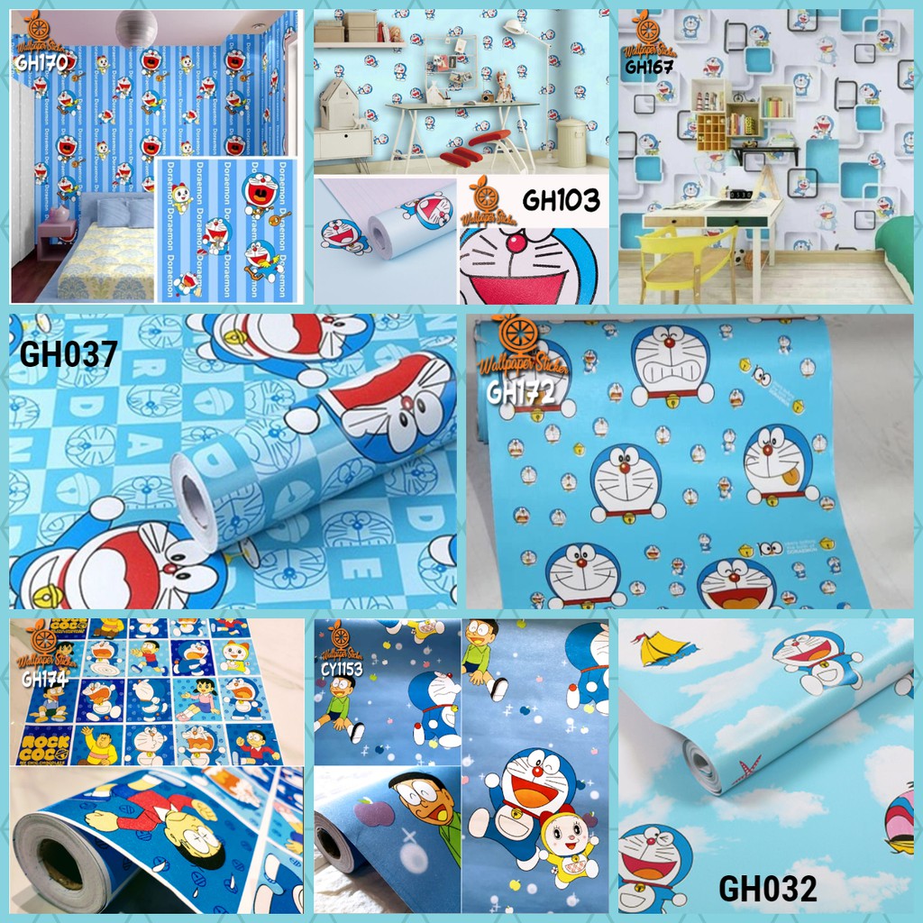 Bayar Di Tempat Wallpaper Sticker Dinding Gh Karakter Doraemon
