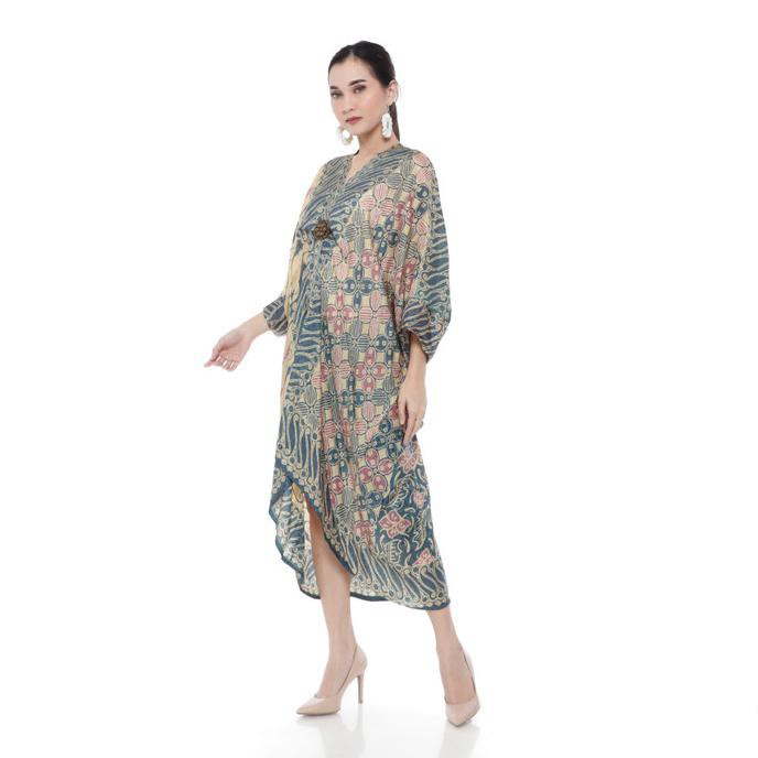 KAFTAN WANITA BATIK - NEW KAFTAN UPGRADE RINJANIE AVON - VISCOSE - HIJAU, ALL SIZE
