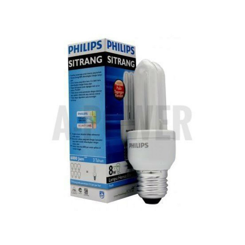 Philips - Lampu Sitrang 8W (Putih)