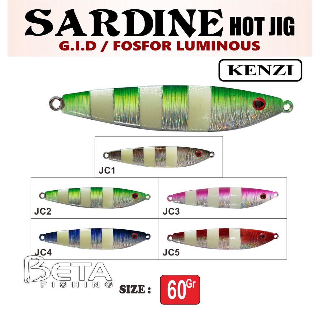 METAL JIG KENZI SARDINE HOT JIG 60 G