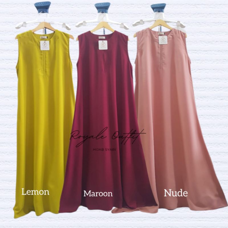 royale - inner wolfis gamis tanpa lengan