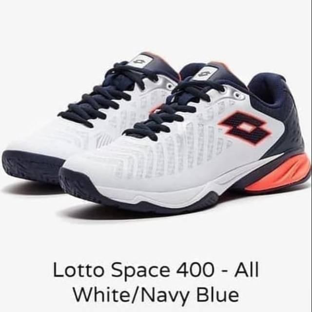 Sepatu Tenis Lotto Space 400 Tennis All White - Sepatu Putih | Shopee ...