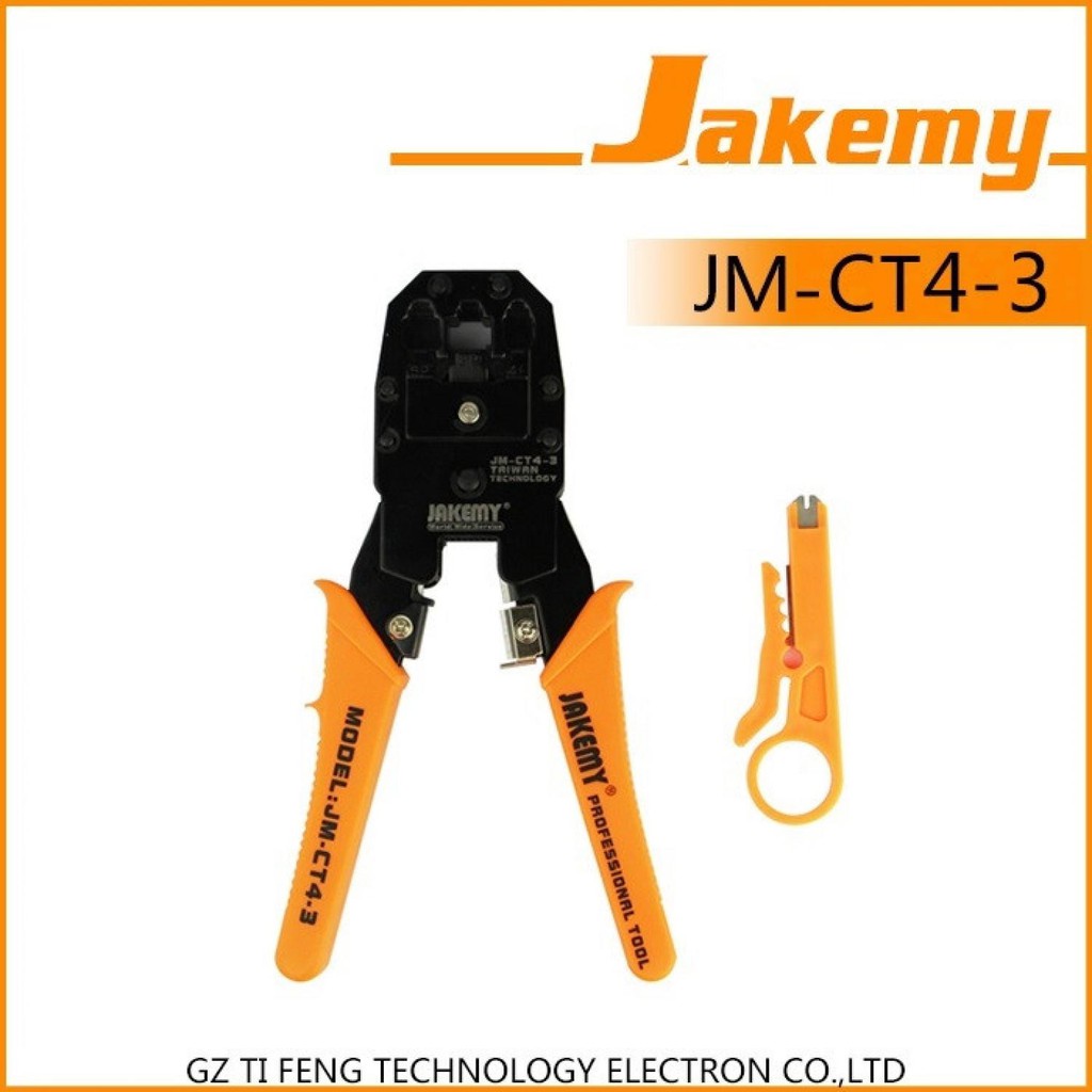 Jakemy Crimper Plier LAN Network Cable RJ45 / RJ-11- JM-CT4-3