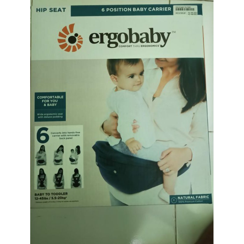 Ergobaby HipSeat Twilight Blue - Preloved