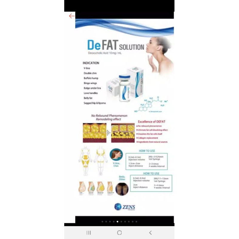 De fat Messo Slimming / defat slimming Penghancur Lemak Original