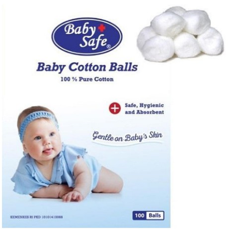 Baby Safe Cotton Balls Kapas Bola Bulat isi 100 pcs CB050