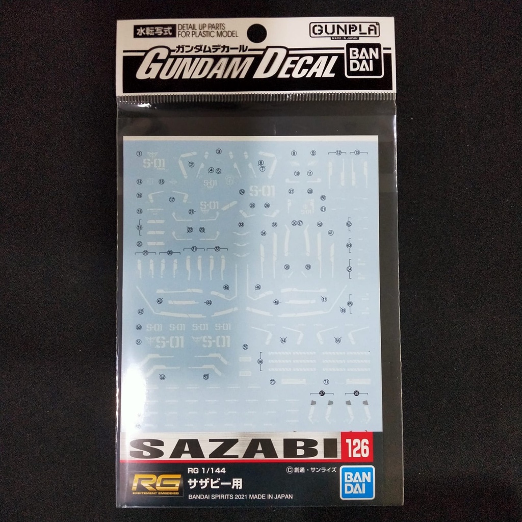 Gundam Decal No.126 RG Sazabi