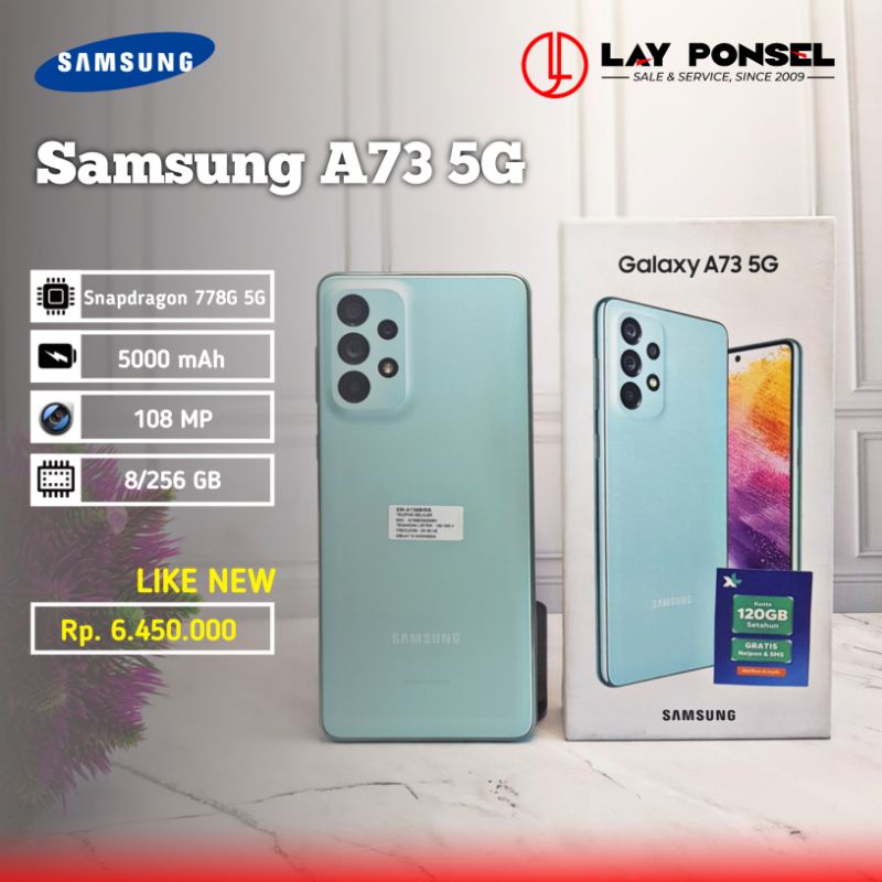 Jual Samsung A73 5G - 8/256GB Like New / SECOND SEIN - GARANSI RESMI ...