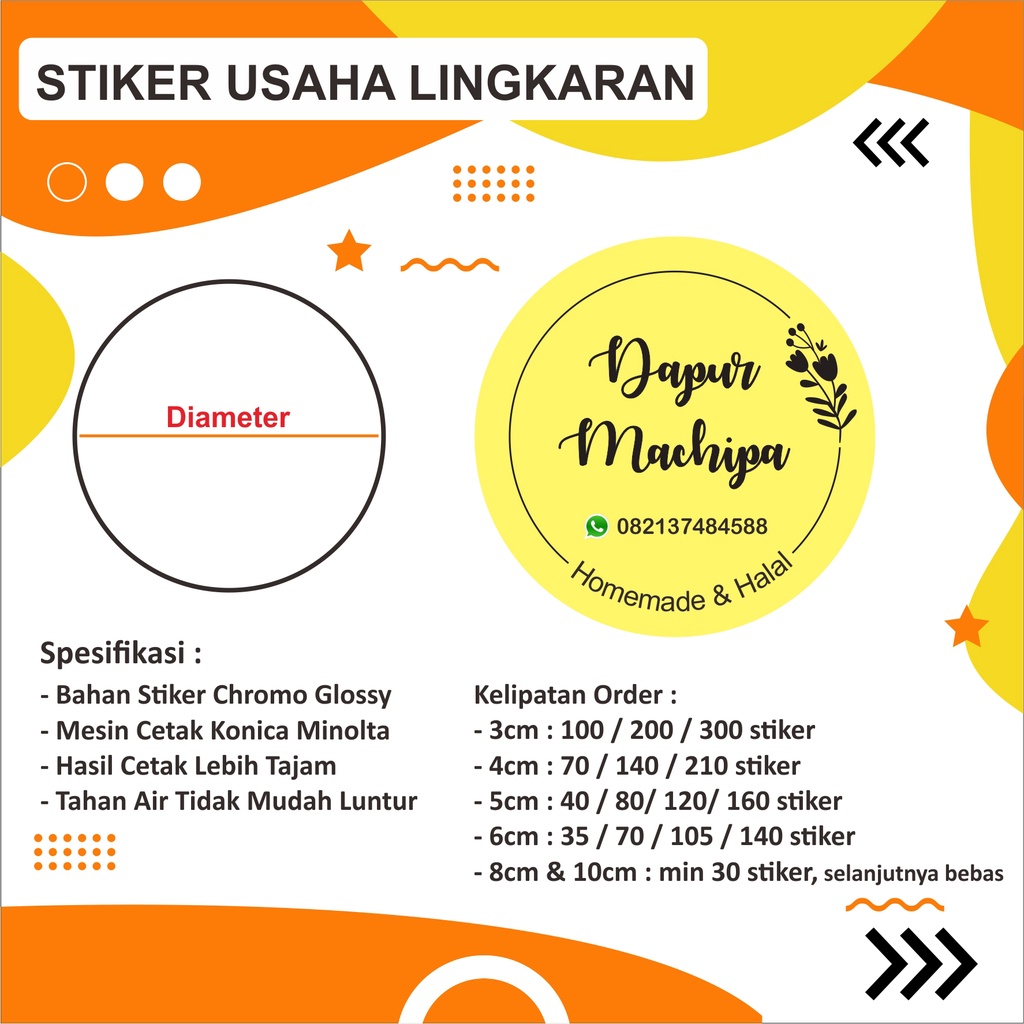 

Stiker Lingkaran Usaha