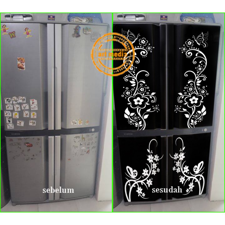 STIKER KULKAS BIG 4 PINTU