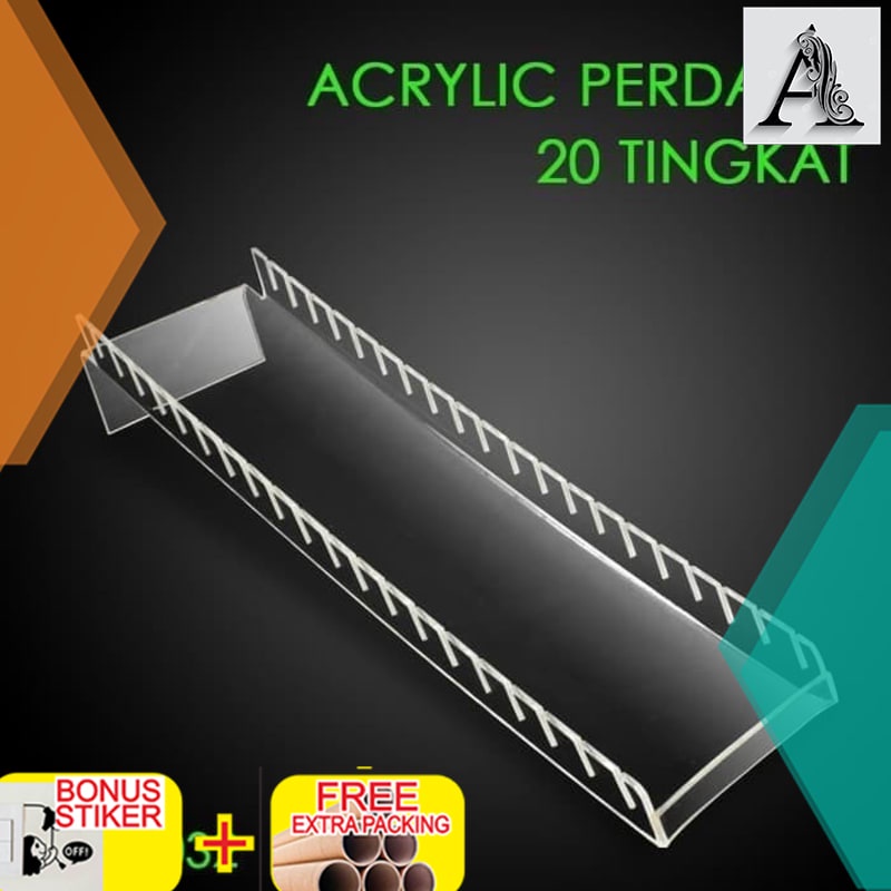 

Terlaris Acrylic Perdana / tempat pajangan kartu 20 Tingkat/ akrilik voucer