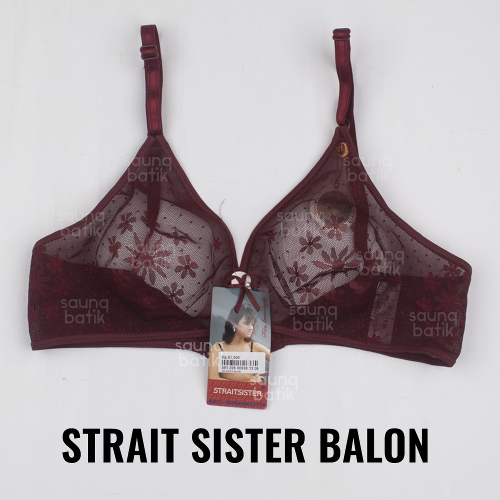 STRAIT SISTER BH STRAIT SISTER BALON TANPA KAWAT TANPA BUSA LINGERIE