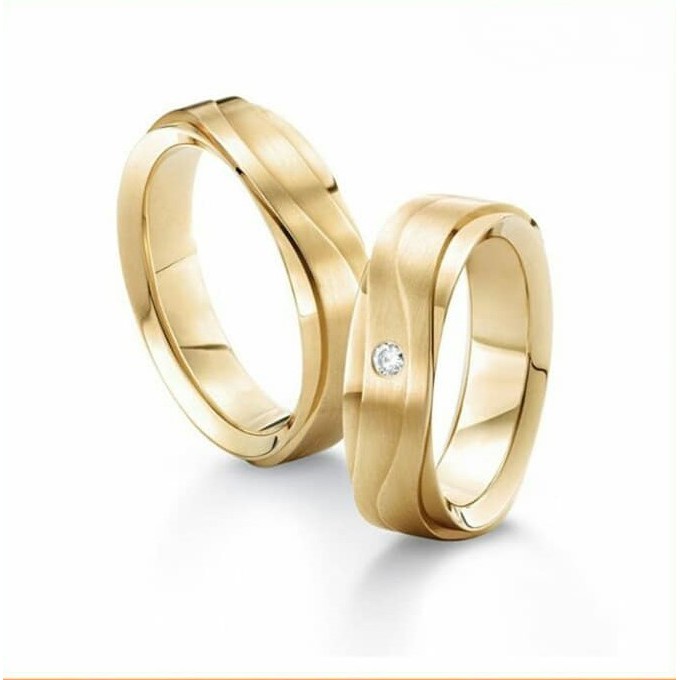 Cincin Kawin Perak 925 Kawin Nikah Couple Platinum Palladium Emas Wedding Ring Silver Asli CP084