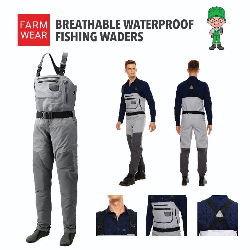 FARMWEAR - Waterproof Fishing Wader 2021 - Celana Anti Air - Size M