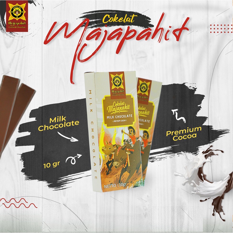 

Coklat Batang Cokelat Majapahit bar 10 gr Milk Chocolate Cokelat Susu