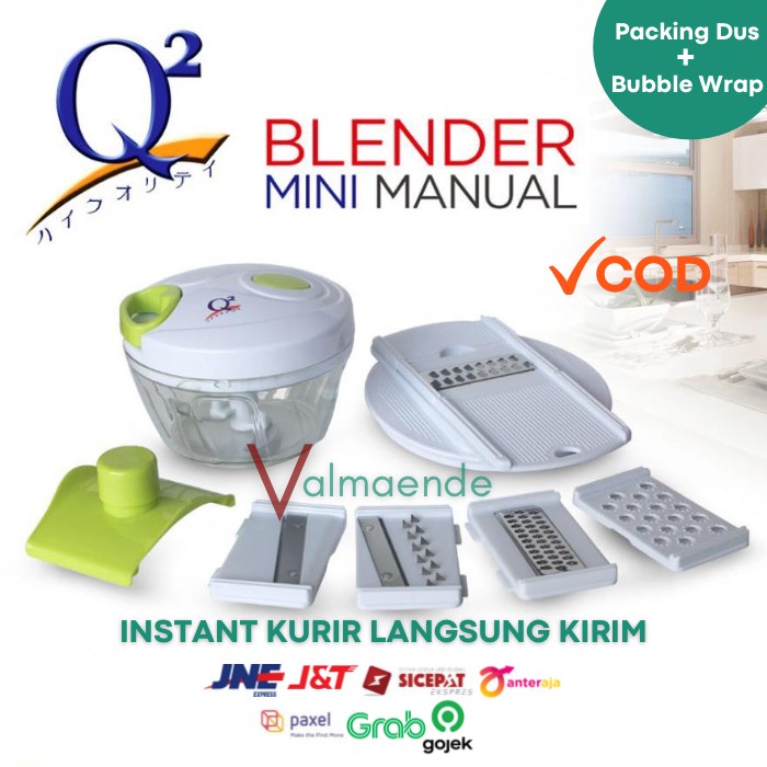 Mini Cutter Pencacah Onion Slicer Pemotong Bawang Serbaguna Penghalus Bumbu Q2 P 201 P201 P-201