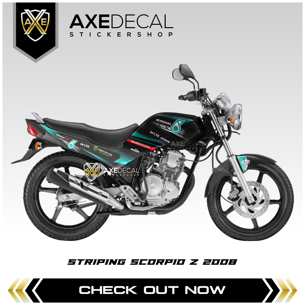 Striping Scorpio Z 2008 Petronas Stiker Motor Yamaha Scorpio Z Custom