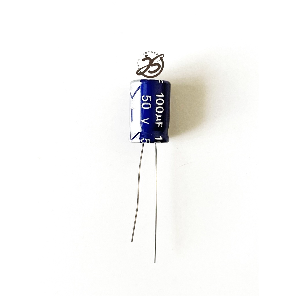 ELCO 100UF 50V (1 BUAH) KAPASITOR CAPACITOR ELCO KAPASITOR ELKO KAPASITOR 100 UF 50 V